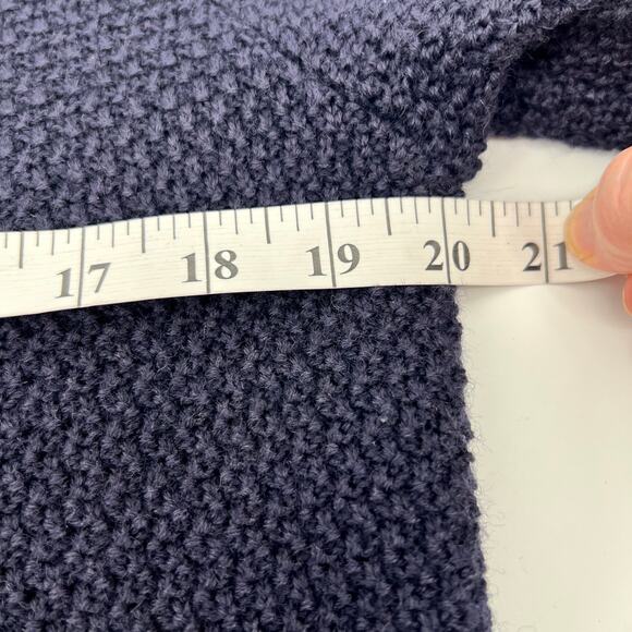 Vtg Giesswein Wool Cardigan Womens 14 Navy Blue Antler Button Mushrooms Austrian - Picture 10 of 11